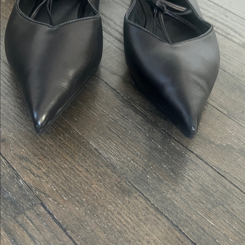 Anine Bing Nikki Flats - Black leather pointed - Picture 9 of 13